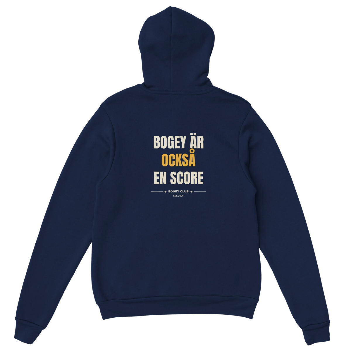 Hoodie med klubbmärke på bröstet, Bogey Club Sweden