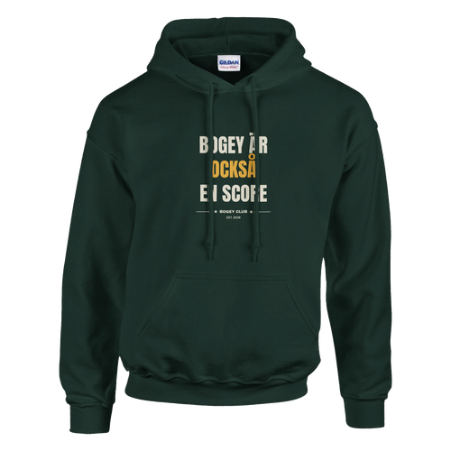 Bogey är också en score – hoodie i skogsgrön, Bogey Club Sweden