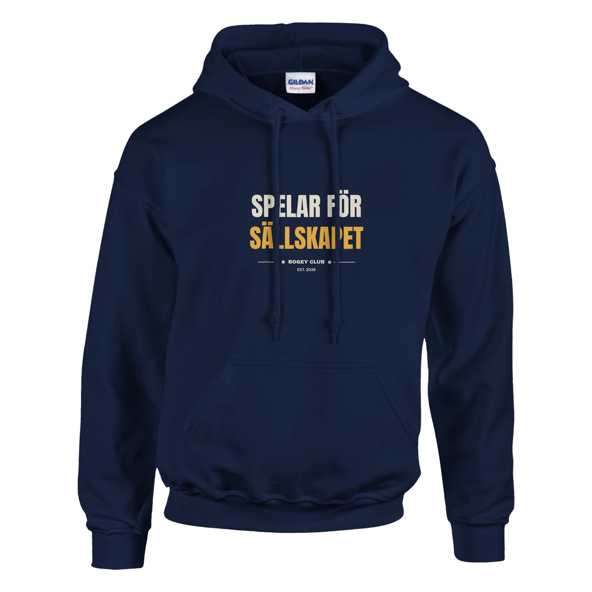 Spelar för sällskapet – hoodie i svart, Bogey Club Sweden