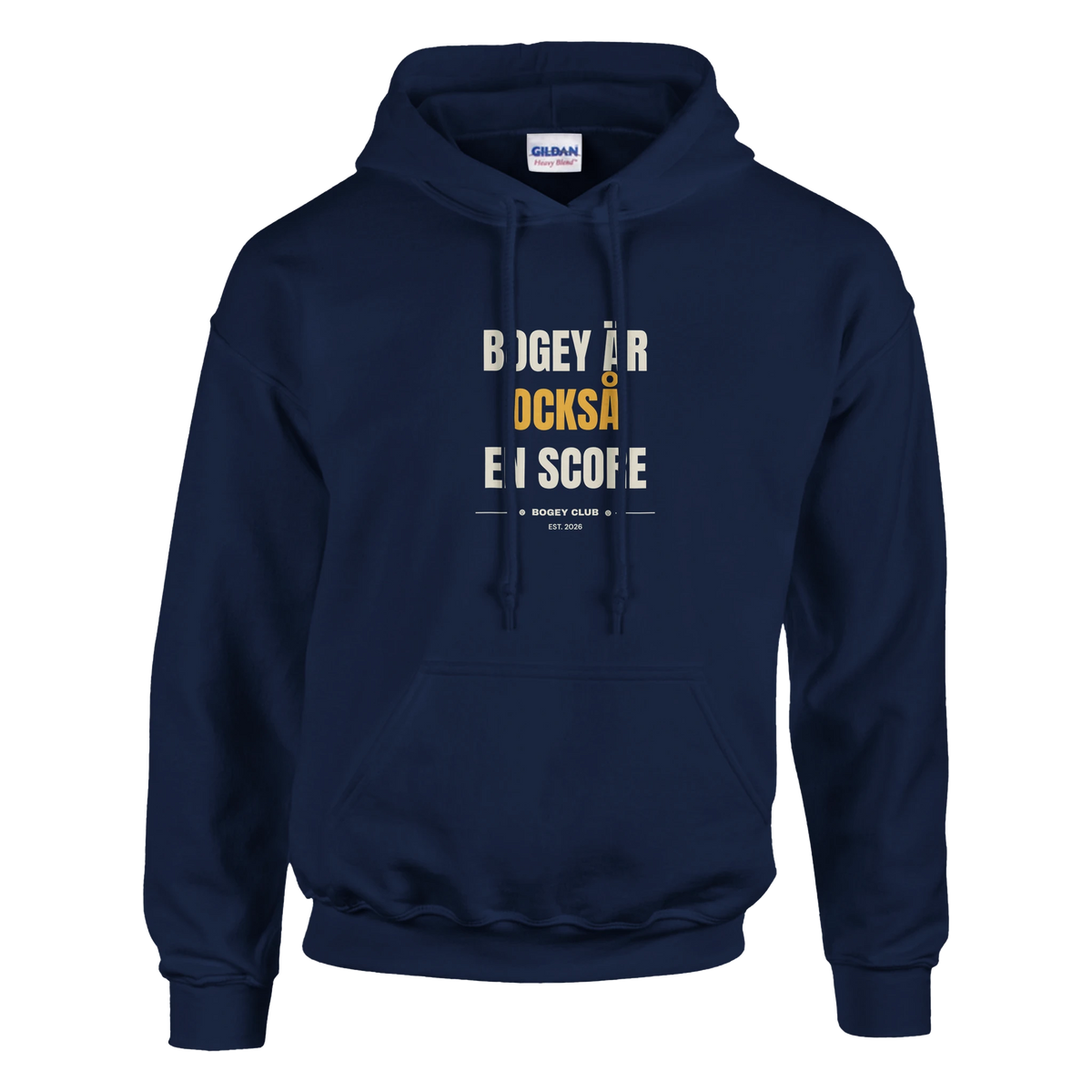Bogey är också en score – hoodie i svart, Bogey Club Sweden