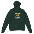 Bogey är också en score – ryggtryck på skogsgrön hoodie, Bogey Club Sweden