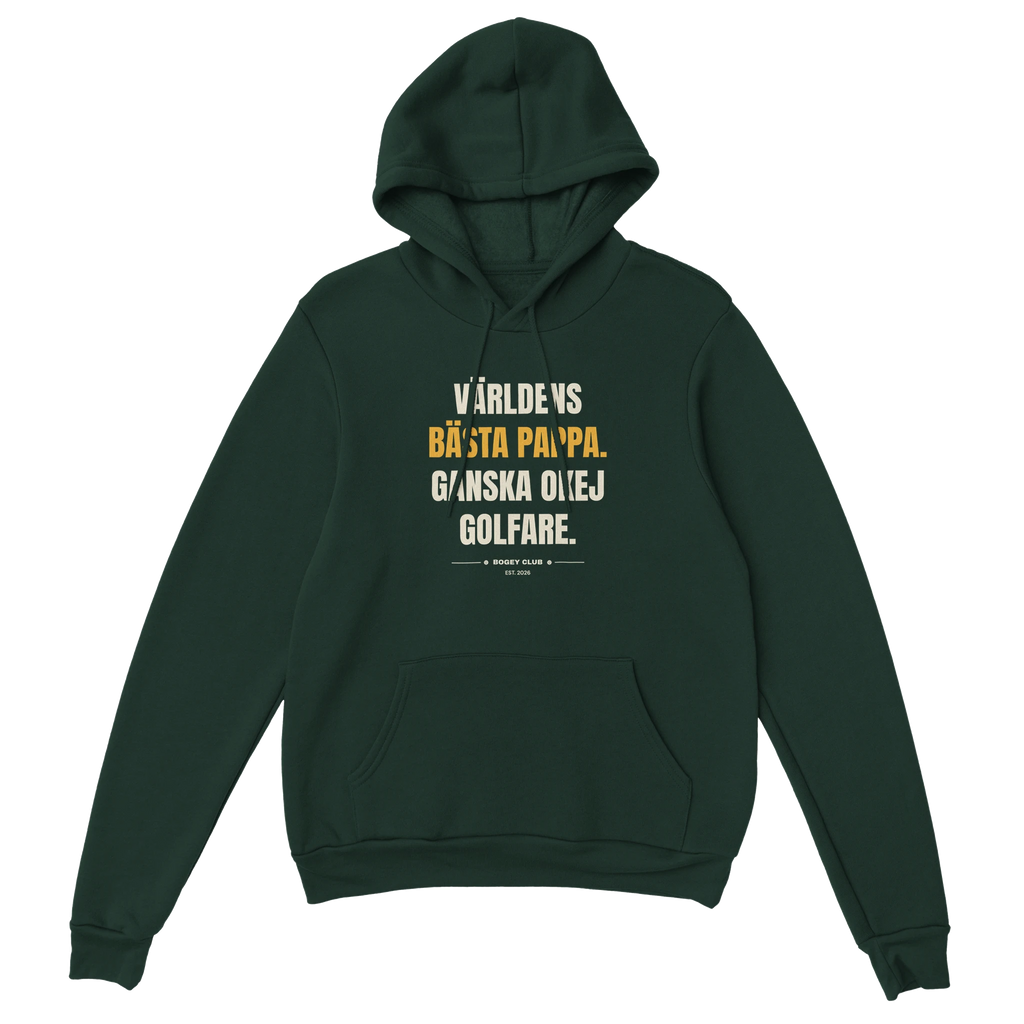 Världens bästa pappa. Ganska okej golfare. – hoodie, bild 4, Bogey Club Sweden