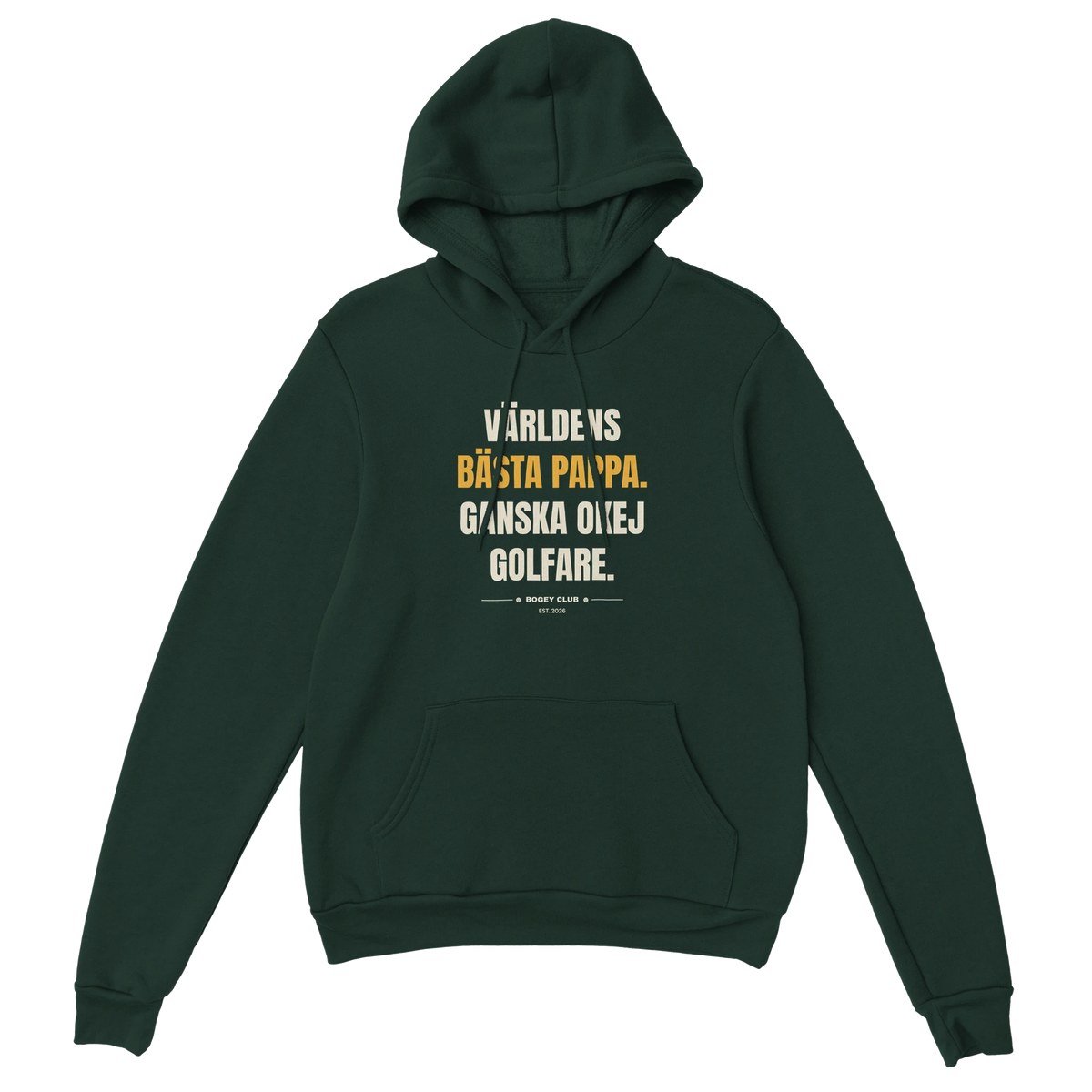 Världens bästa pappa. Ganska okej golfare. – hoodie, bild 4, Bogey Club Sweden