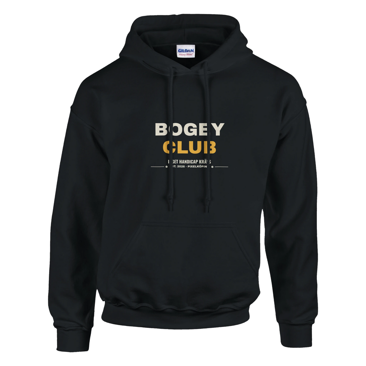 Bogey Club klubbmärket – hoodie i marinblå, Bogey Club Sweden
