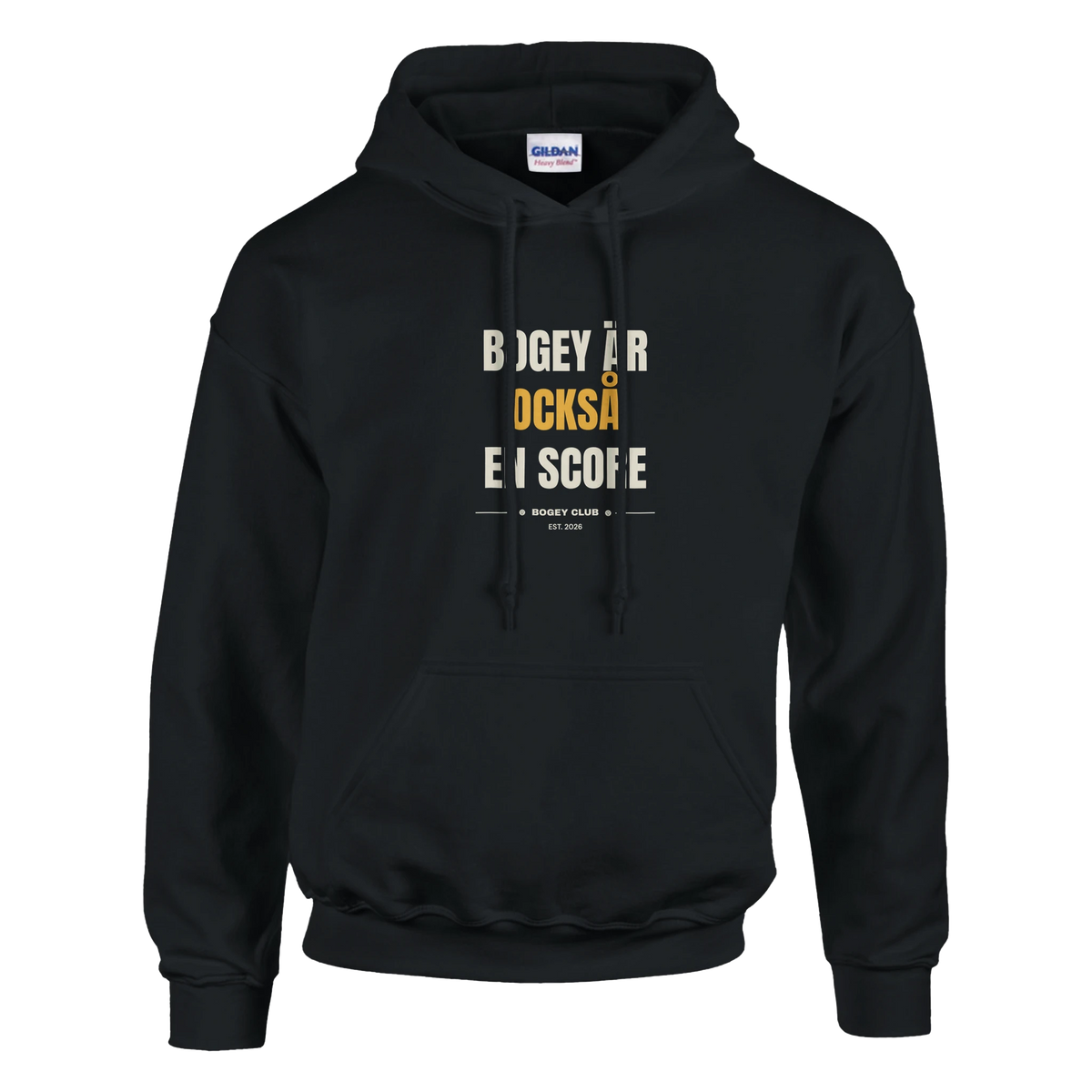 Bogey är också en score – hoodie i marinblå, Bogey Club Sweden