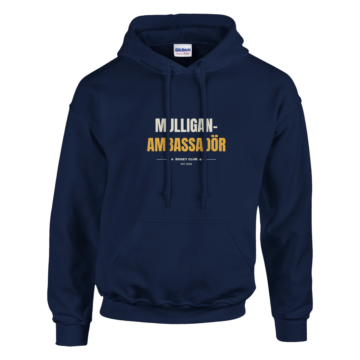 Mulligan-ambassadör – hoodie i svart, Bogey Club Sweden
