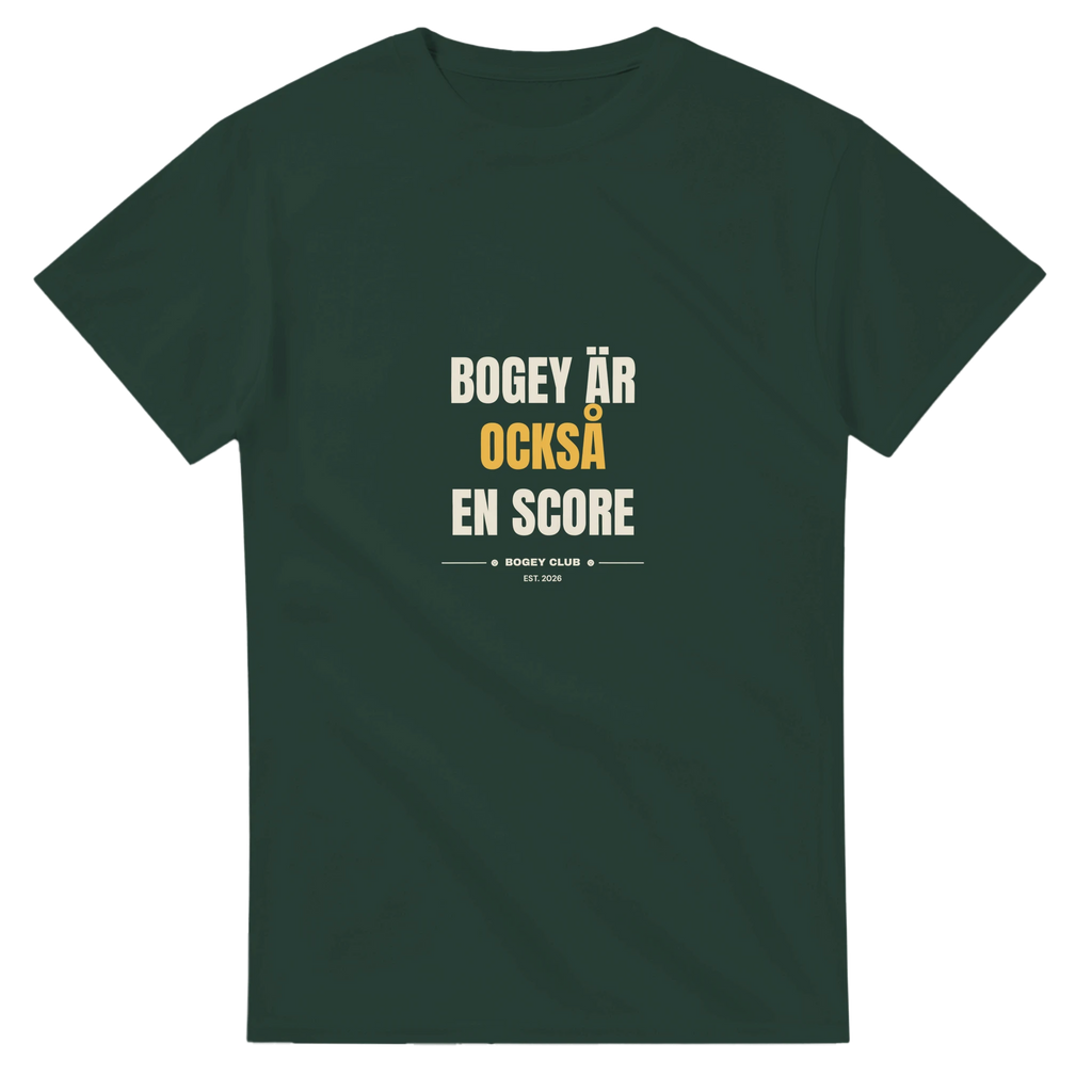 Bogey är också en score – t-shirt i skogsgrön, Bogey Club Sweden