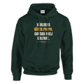 Världens bästa pappa. Ganska okej golfare. – hoodie i skogsgrön, Bogey Club Sweden