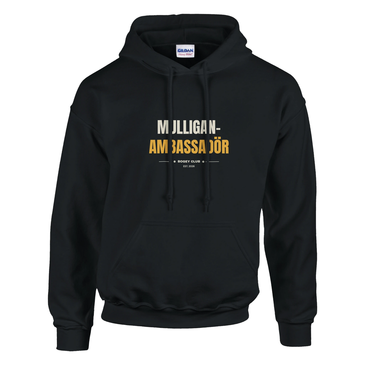 Mulligan-ambassadör – hoodie i marinblå, Bogey Club Sweden